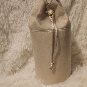 Bvlgari Cream Drawstring Bag